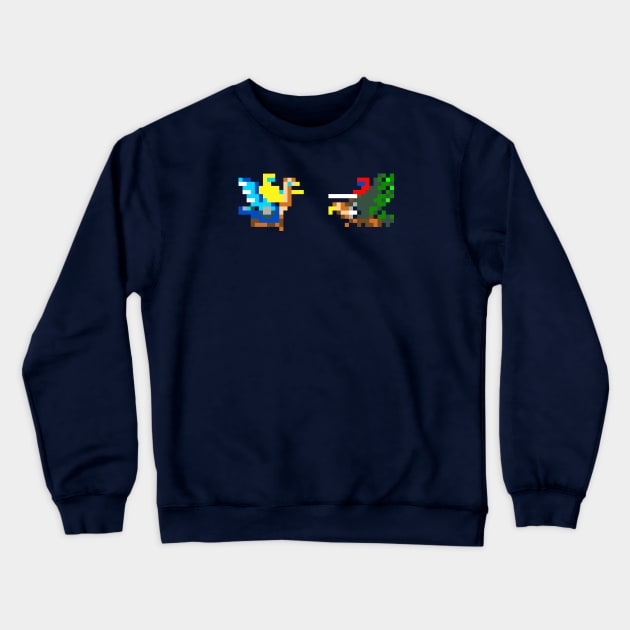 Joust 8-Bit Faceoff Crewneck Sweatshirt by kruk